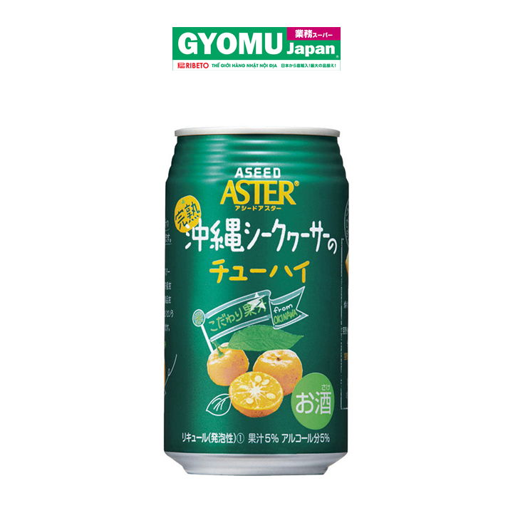 CHU HI_Cocktail chanh Okinawa Aseed 5% 350ml