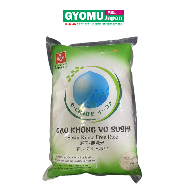 KITOKU SHINRYO_Gạo không vo Sushi Rice 5kg
