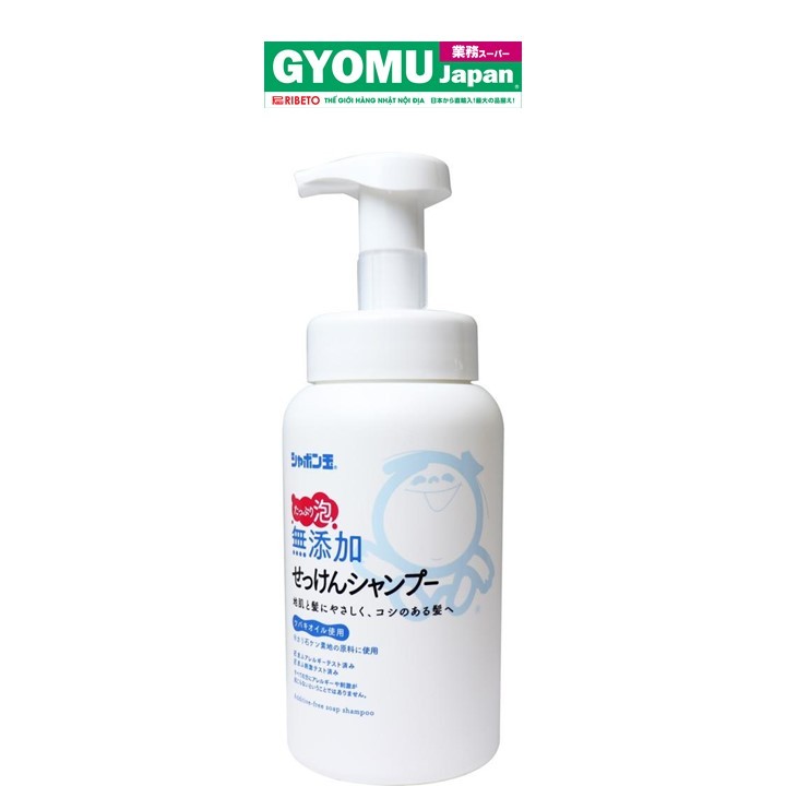 SHABON_Dầu gội hoàn toàn thiên nhiên không phụ gia dạng bọt 520ml