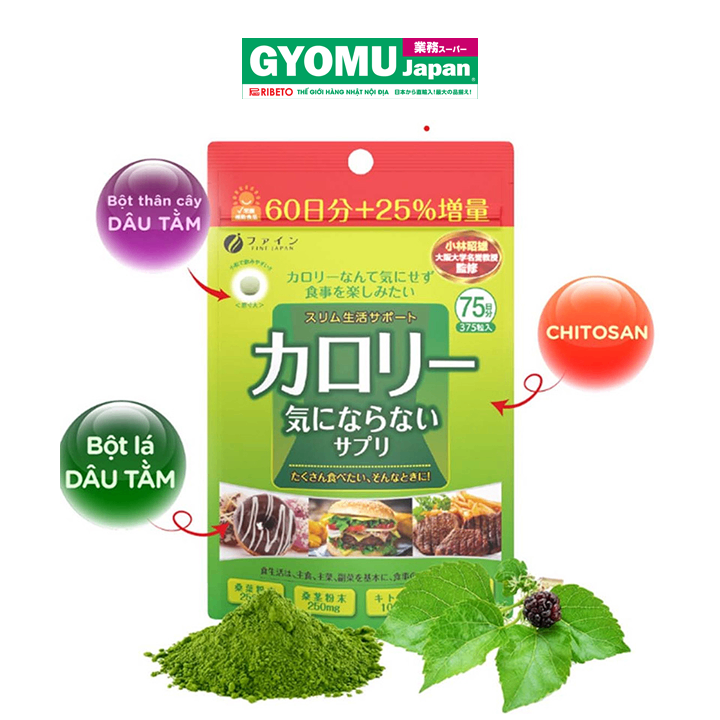 FINE JAPAN_Viên uống Calorie Burn 375 viên