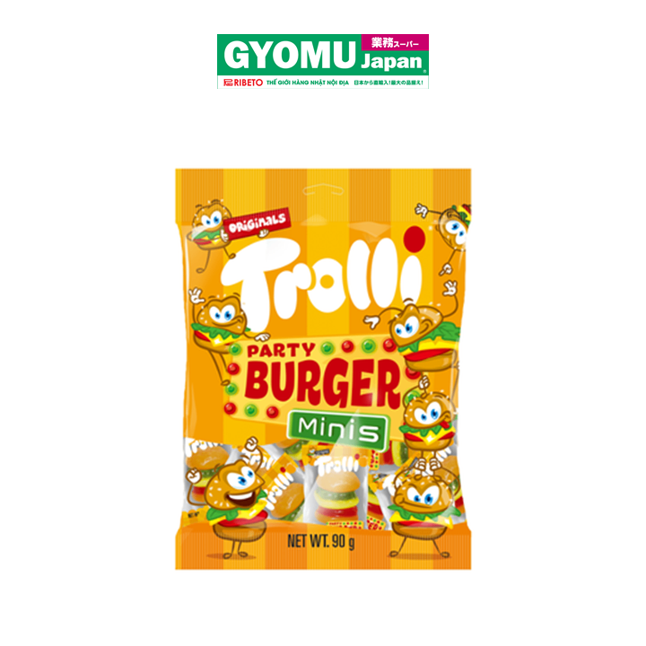 TROLLI_Kẹo dẻo Burger vị trái cây 90g