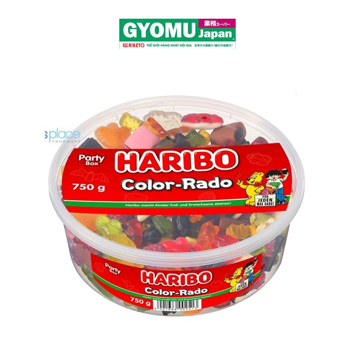 HARIBO_Kẹo dẻo Color-Rado hộp lớn nhiều vị 750g