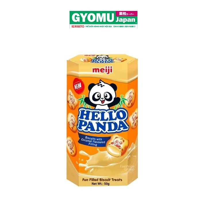 MEIJI_Bánh Hello Panda vị caramel 50g