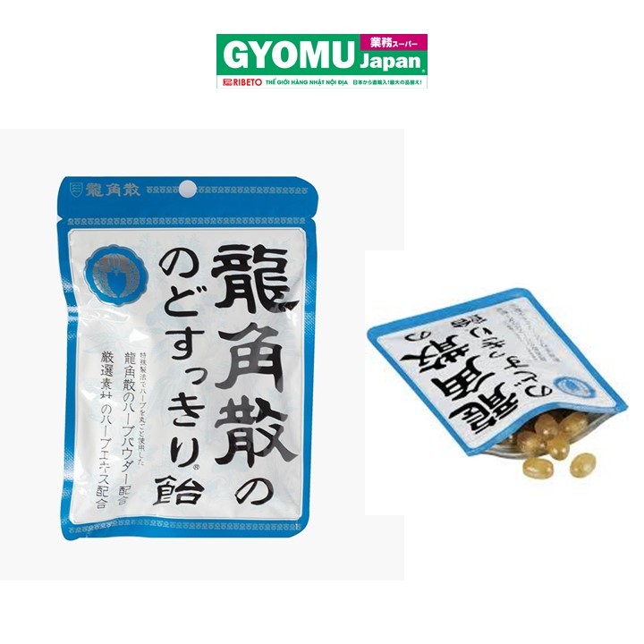 RYUKAKUSAN_Kẹo ngậm thông họng vị bạc hà 70g