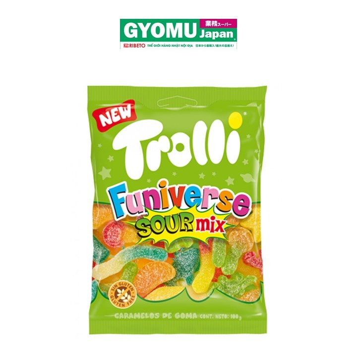 TROLLI_Kẹo dẻo Funiverse vị chua 100g