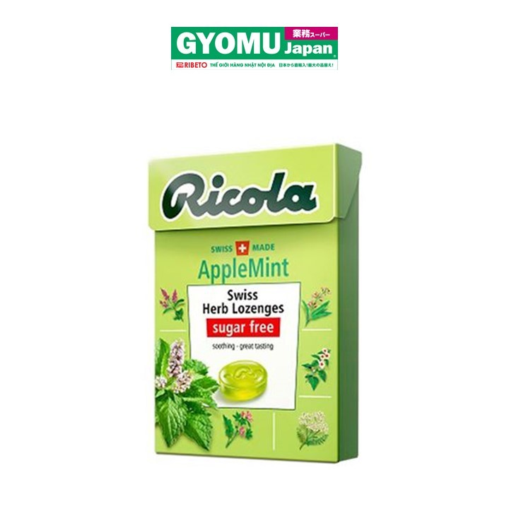RICOLA_Viên ngậm thảo mộc Ricola Applemint không đường 40g