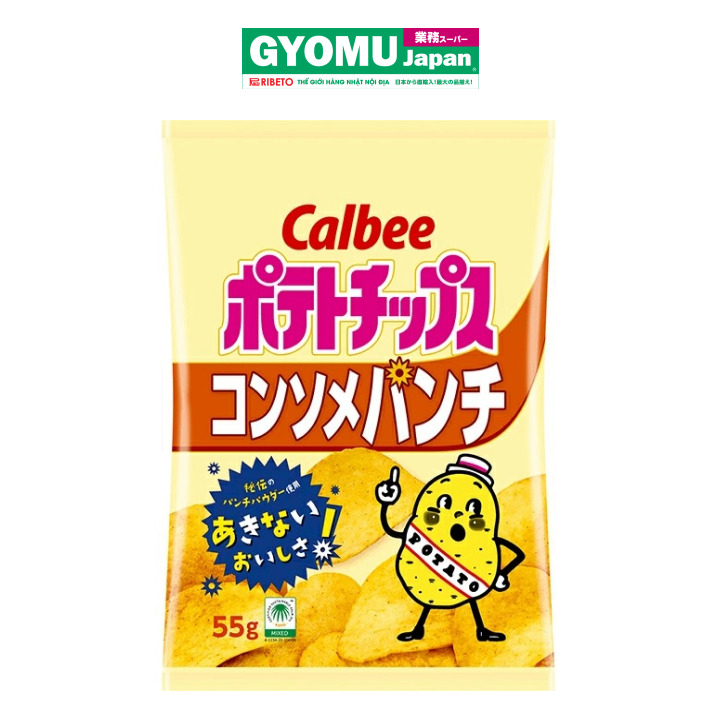 CALBEE_Snack khoai tây vị súp 55g