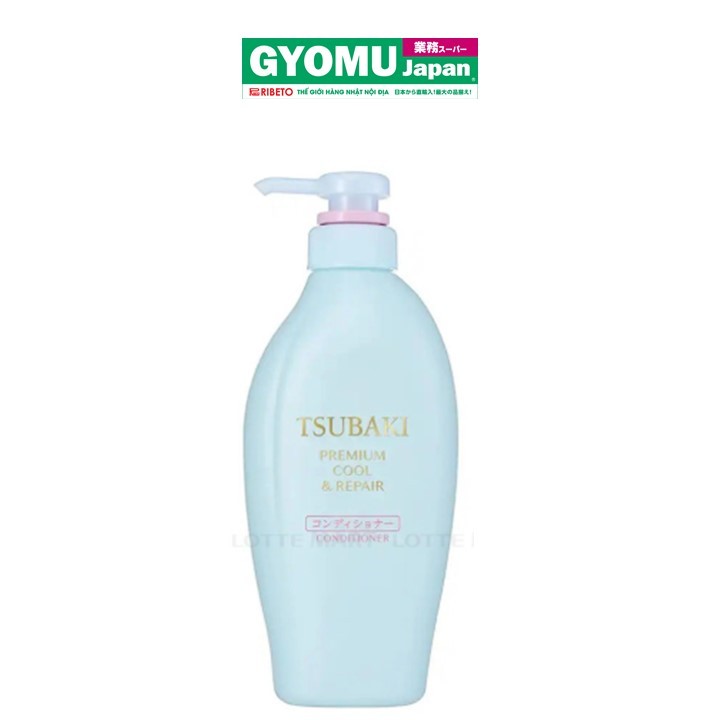 TSUBAKI_Dầu xả phục hồi hư tổn sạch đầu mát lạnh 450ml