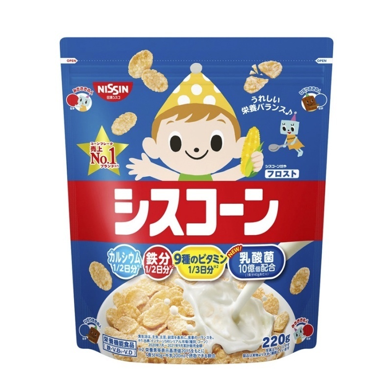 NISSIN_Ngũ cốc ăn liền cho trẻ vị bắp sữa 220g