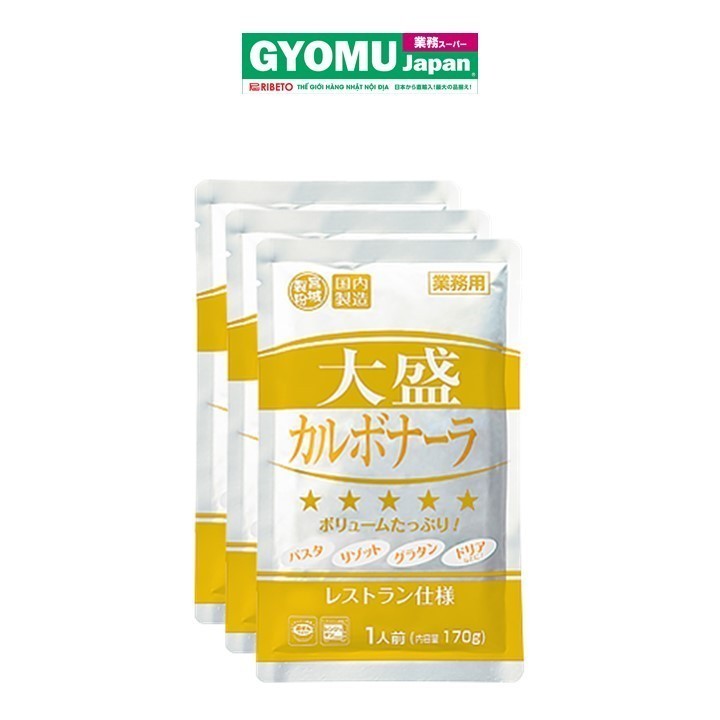 MIYAGI_Sốt carbonara ăn liền 170g (3 gói/set)