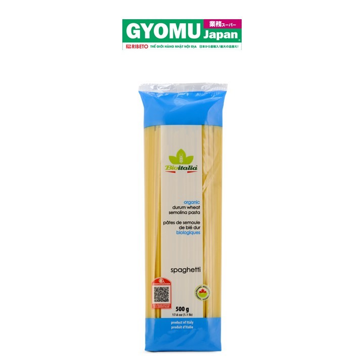 BIOITALIA_Mì spaghetti hữu cơ 500g