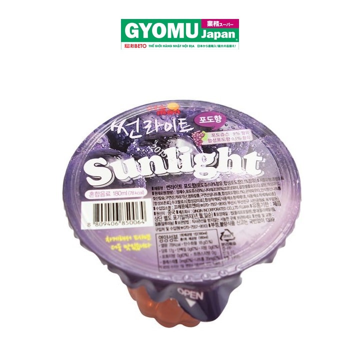 SUNLIGHT_Thạch vị nho 180ml