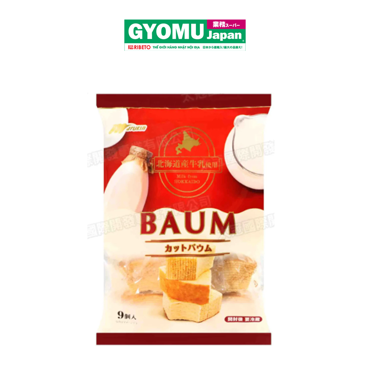MARUKIN_Bánh baumkuchen cắt lát dày vị truyền thống