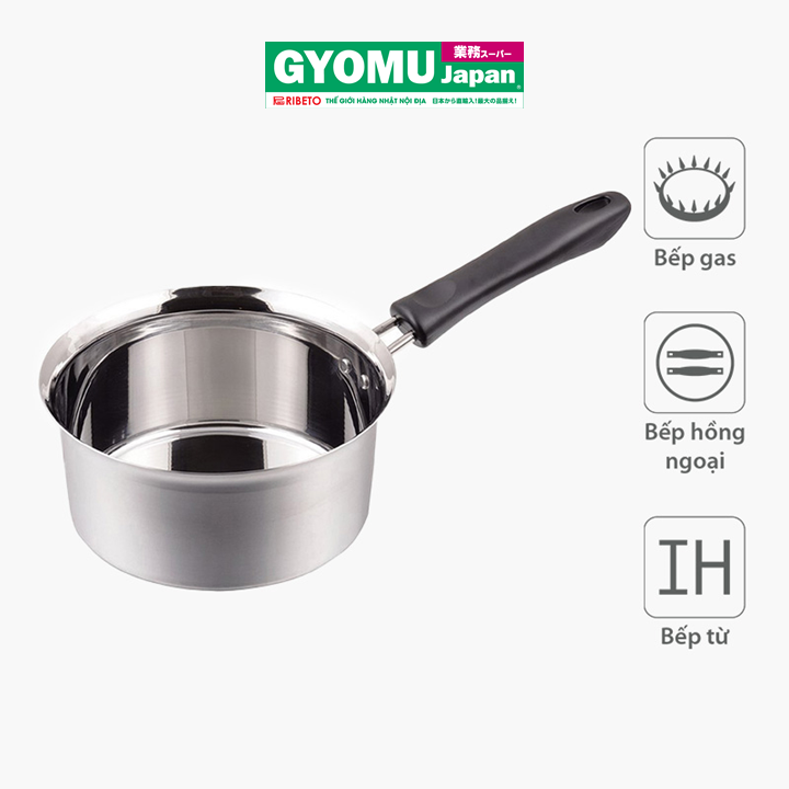 PEAR METAL_Nồi inox HB - 1887 (không dùng điện) 16cm