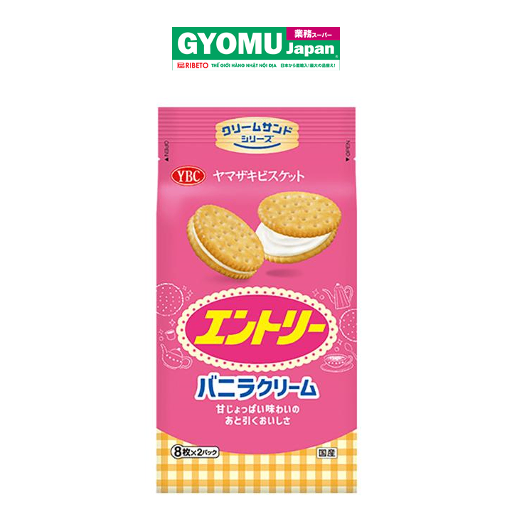YBC_Bánh quy nhân kem vani 131.6g