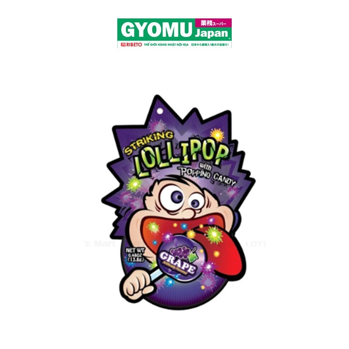 TDL_Kẹo mút nổ Striking vị nho 13.8g