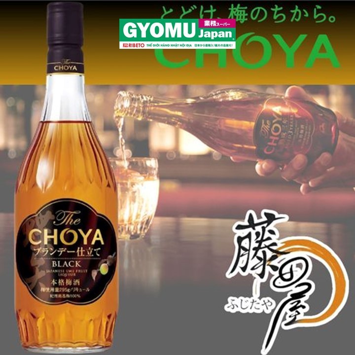 CHOYA_Rượu mơ Choya Black 14% 700ml