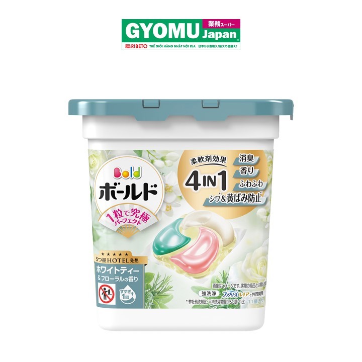 P&G_Viên giặt hương hoa trà trắng và hương hoa 11 viên 195g