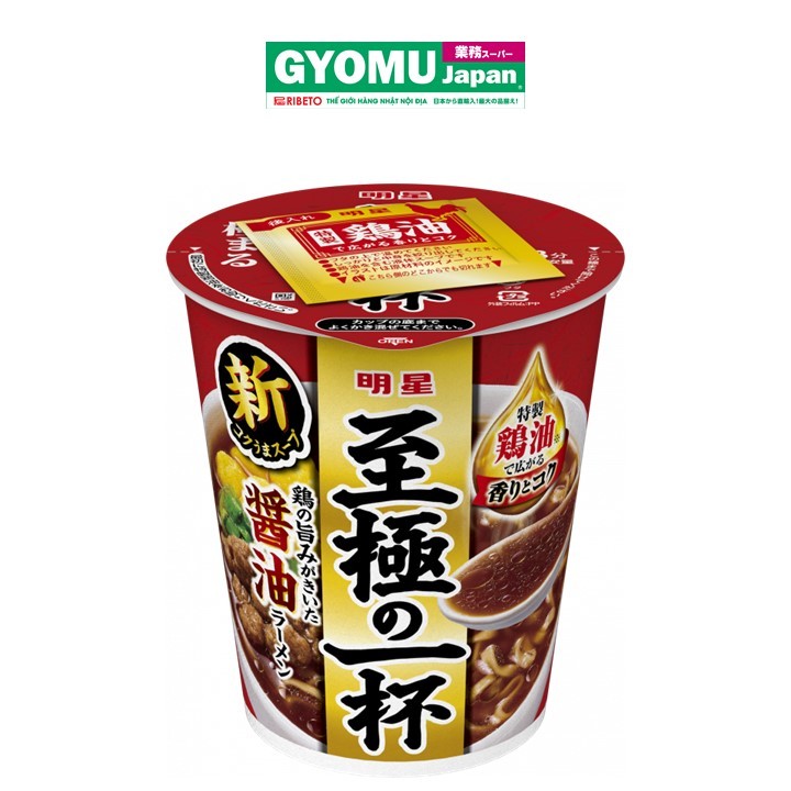 MYOJO_Mì hộp ramen vị nước tương ăn liền 64g