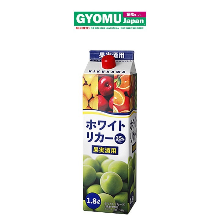 KIKUKAWA_Rượu trắng 35% (dùng để ngâm hoa quả) 1.8L