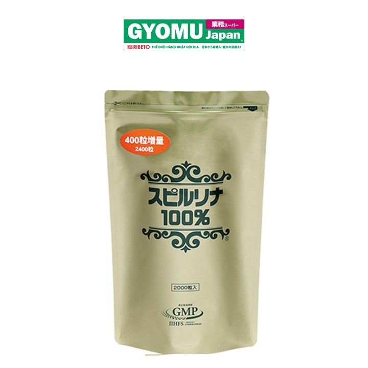 JAPAN ALGAE_TPCN tảo xoắn Spirulina 100% 2400 viên