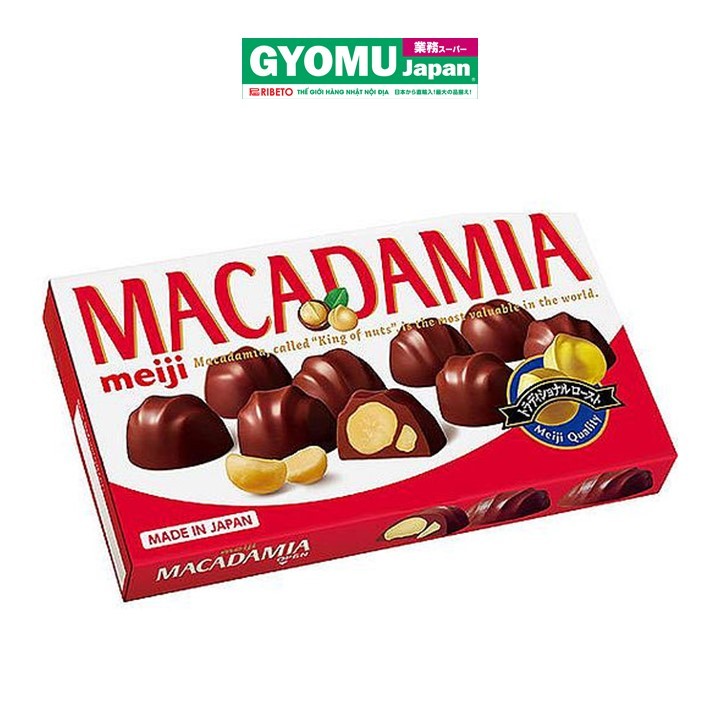 MEIJI_Socola Macadamia nhân hạt mắc ca 64g