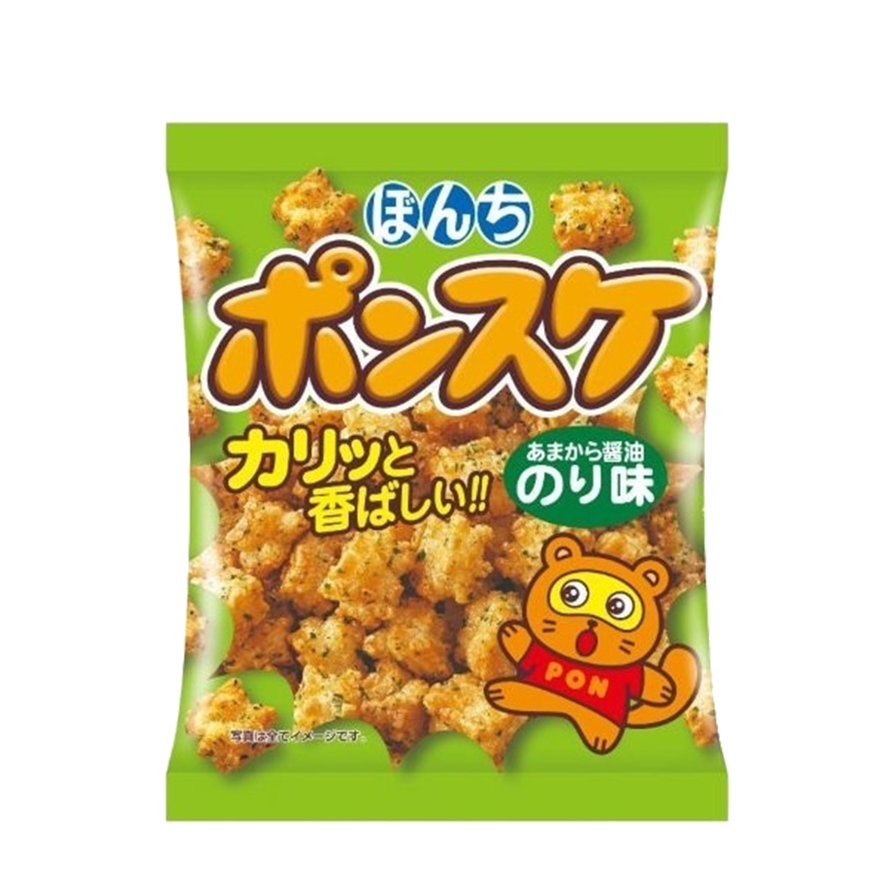 BONCHI_Bánh gạo vị rong biển và nước tương 52g (4902450157609)