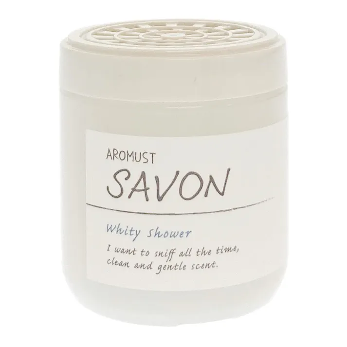 AROMUST_Sáp thơm khử mùi hương xà phòng tươi mát Whitey Shower 160ml