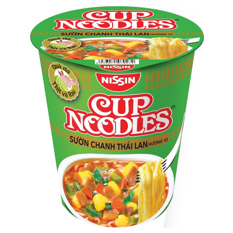 CUP NOODLES_Mì hộp ăn liền hương vị sườn chanh Thái Lan 74g