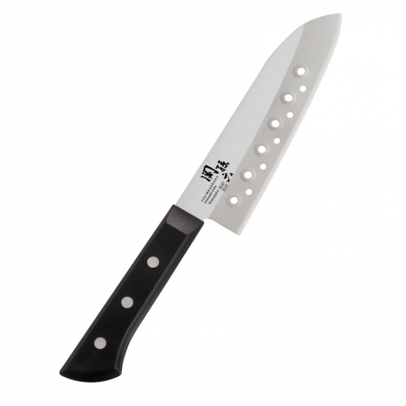 KAI_Dao bếp Seki Magoroku Wakatake Granton Edge Santoku có lỗ 16.5cm