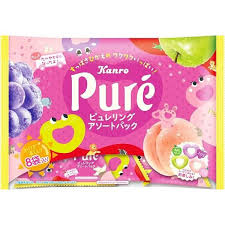 KANRO_Kẹo dẻo trái cây Pureling Assorted Pack 102g