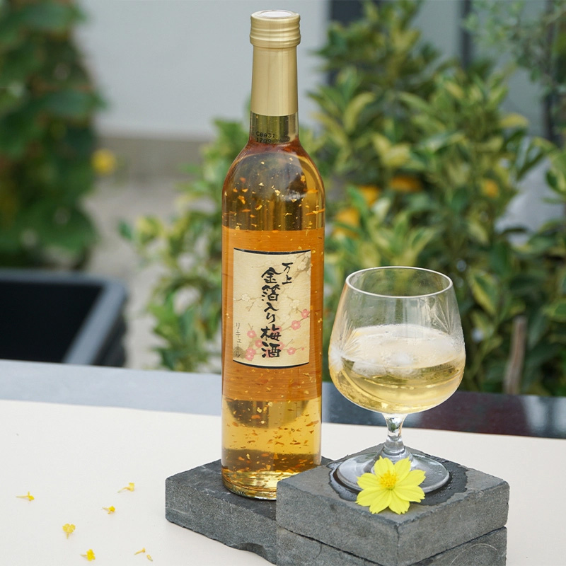 KIKKOMAN_Rượu mơ vảy vàng 13% 500ml