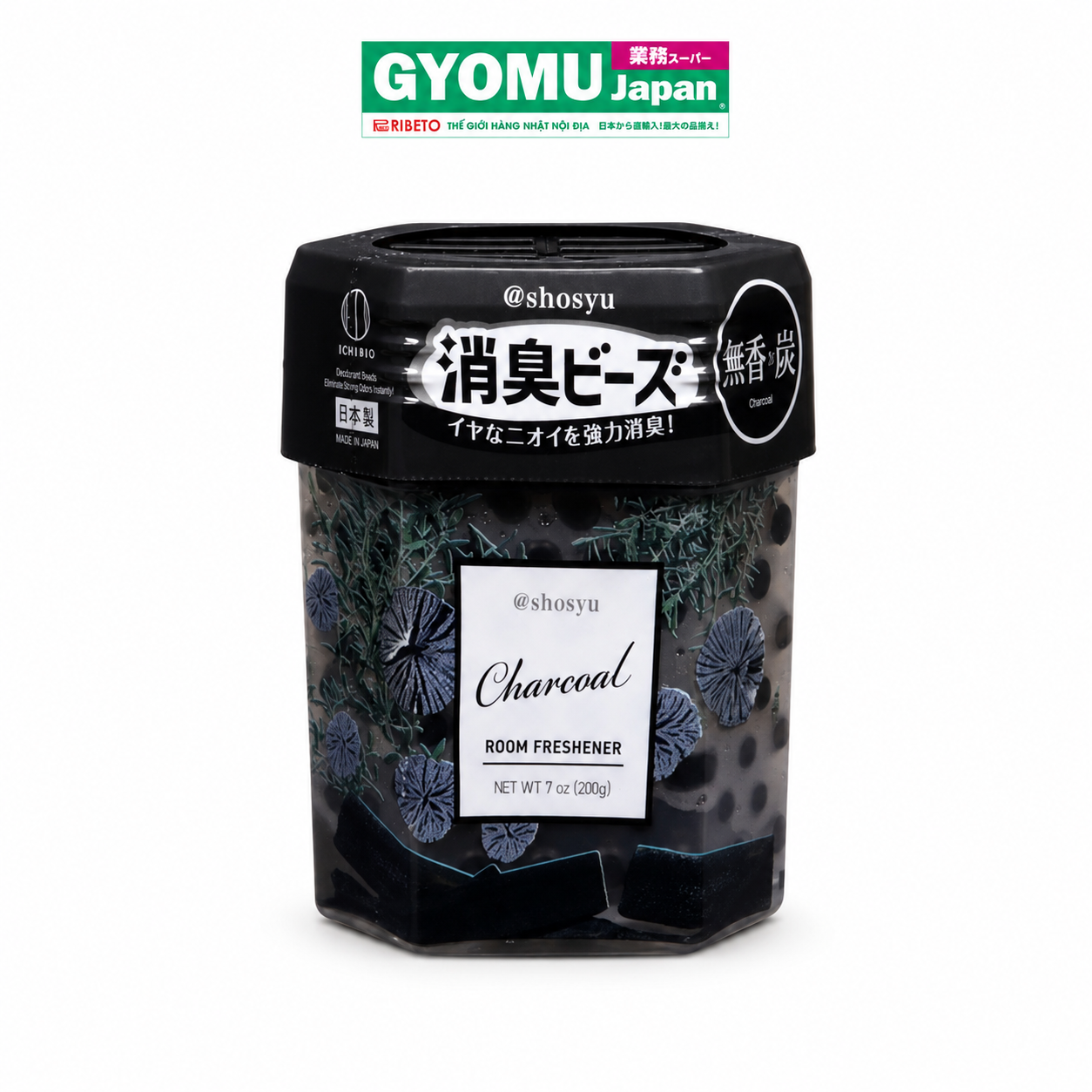 KOKUBO_Hộp khử mùi, thơm phòng than hoạt tính 200g