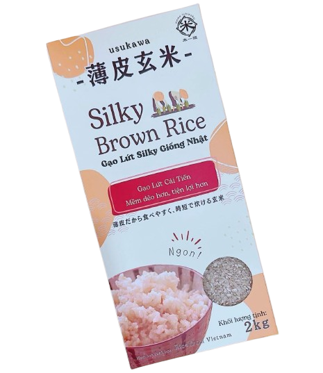 KOME ICHIZOKU_Gạo lứt giống Nhật Silky 2kg