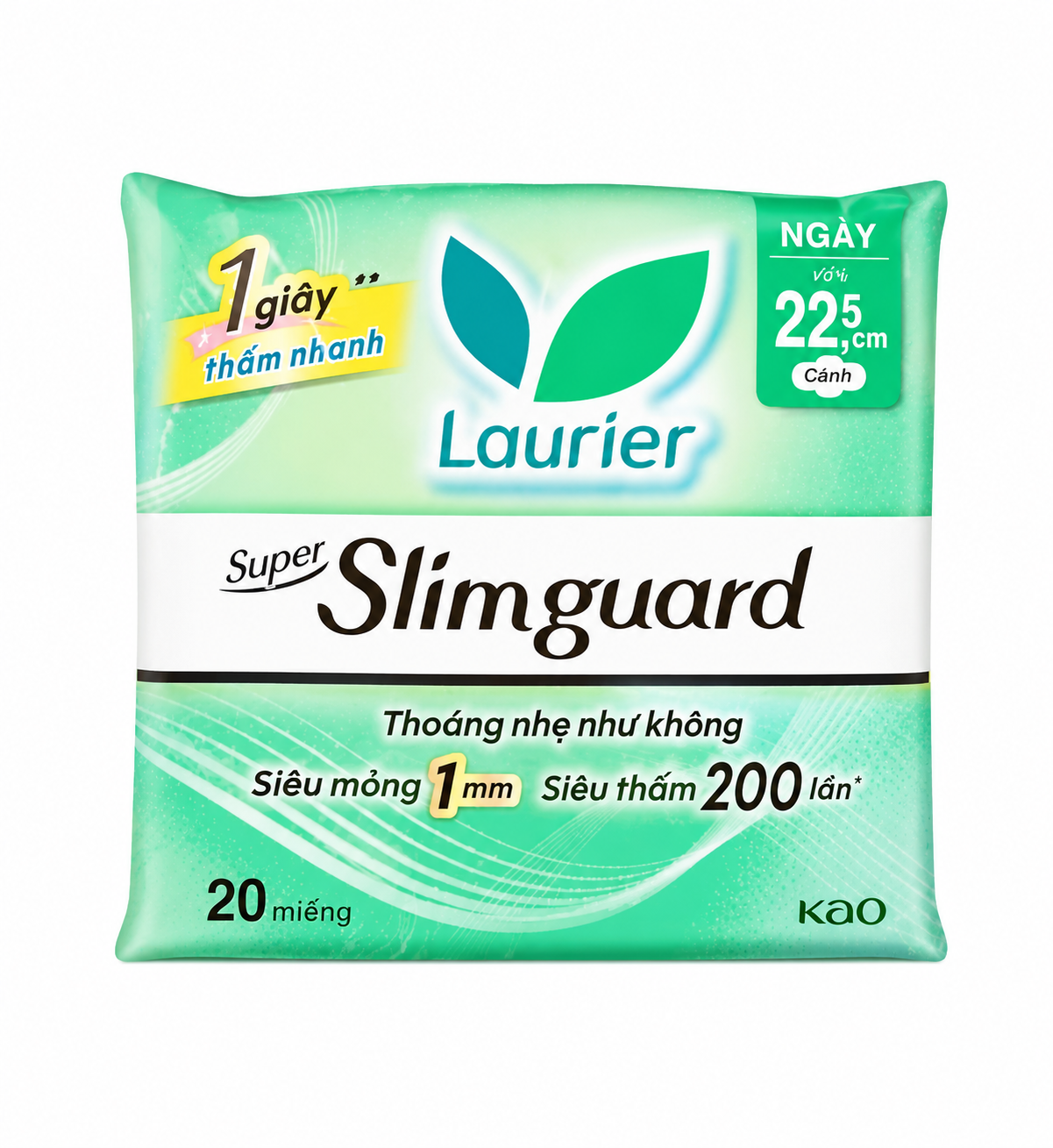LAURIER_BVS ban ngày có cánh siêu mỏng 20P 22cm
