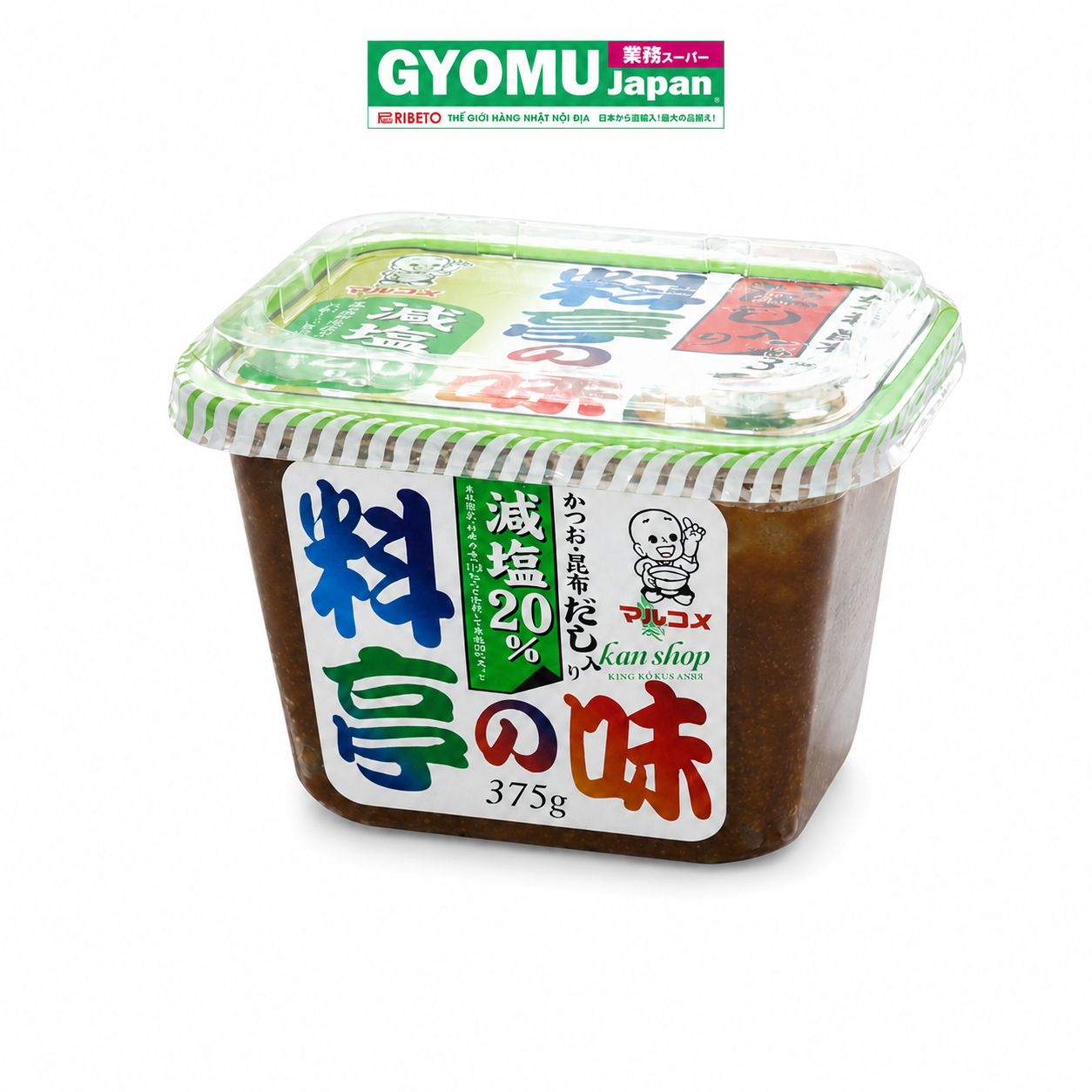 MARUKOME_Tương miso giảm muối có dashi 750g