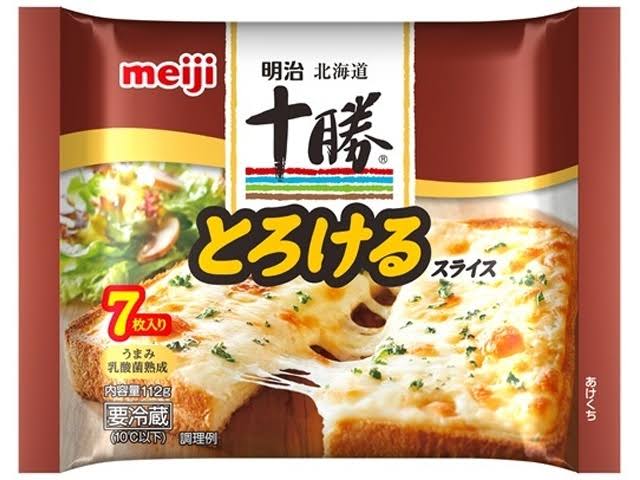 MEIJI_Phô mai lát Hokkaido-Tokachi dạng tan chảy 112g