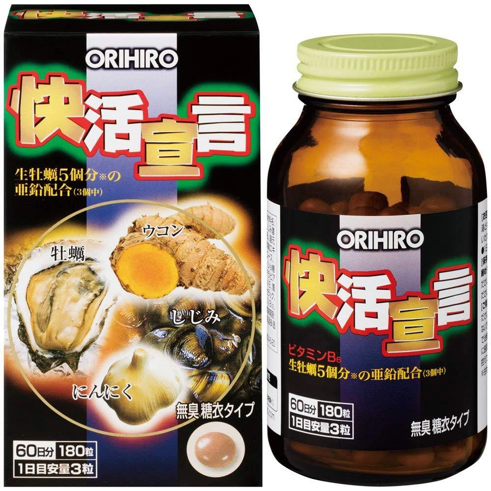 ORIHIRO_TPCN giải độc gan chiết xuất hàu nghệ 180 viên