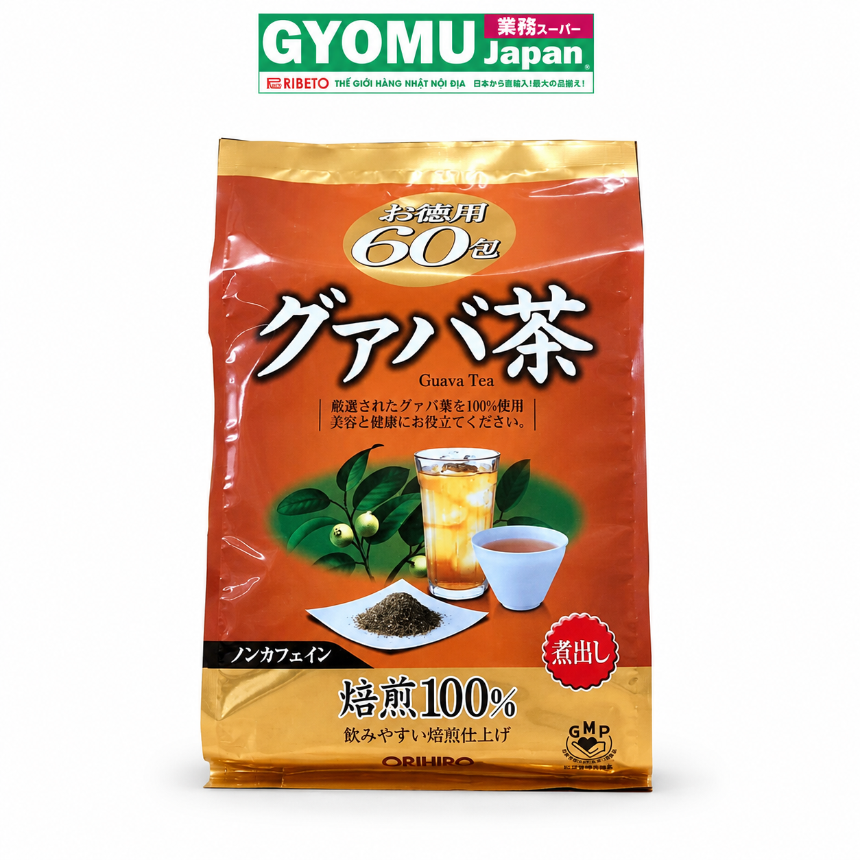 ORIHIRO_Trà ổi 120g dạng túi lọc (2g x 20 gói) x 3 /túi