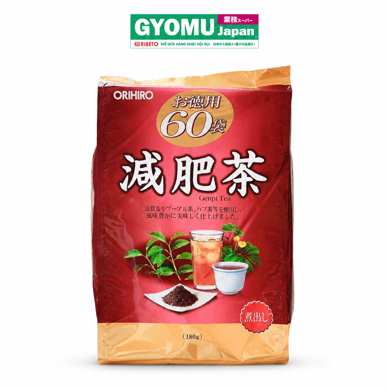 ORIHIRO_Trà thảo mộc túi lọc 60P 180g