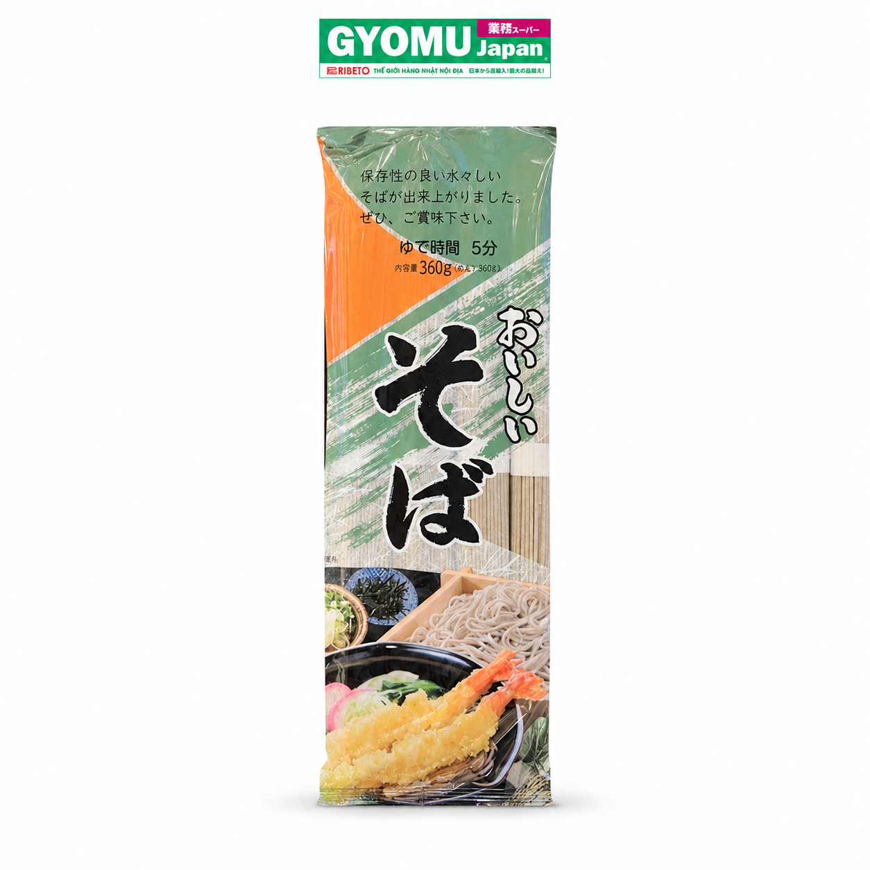 MEN-SUNAOSHI_Mì soba khô không ăn liền 360g