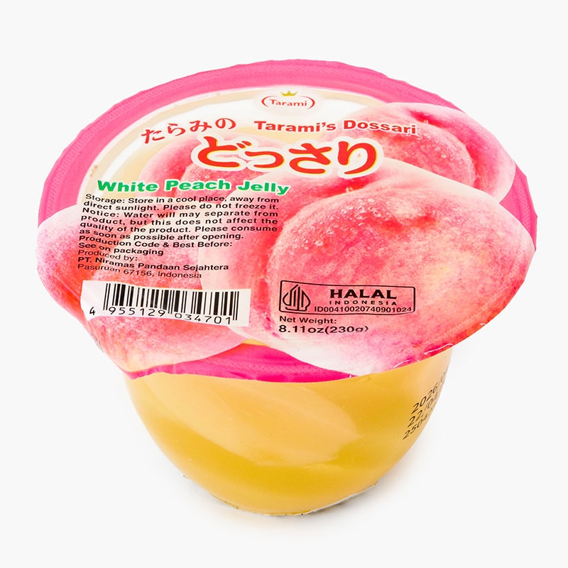 TARAMI_Thạch hủ Tarami Dossari vị đào trắng 230g