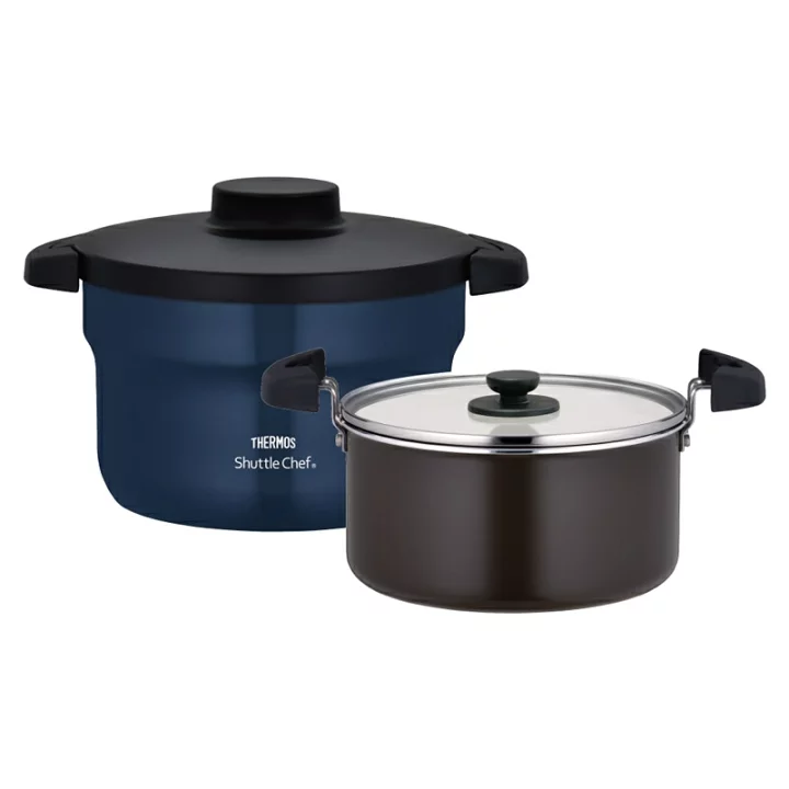 THERMOS_Nồi ủ chân không KBJ-3002 xanh navy 2.8L