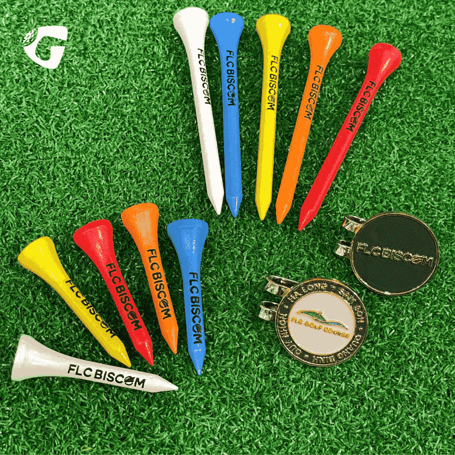 [Golf Gear] Dịch vụ in / Khắc Logo Trên Tee Golf, Golf Marker - Quà tặng doanh nghiệp, quà tặng giải đấu