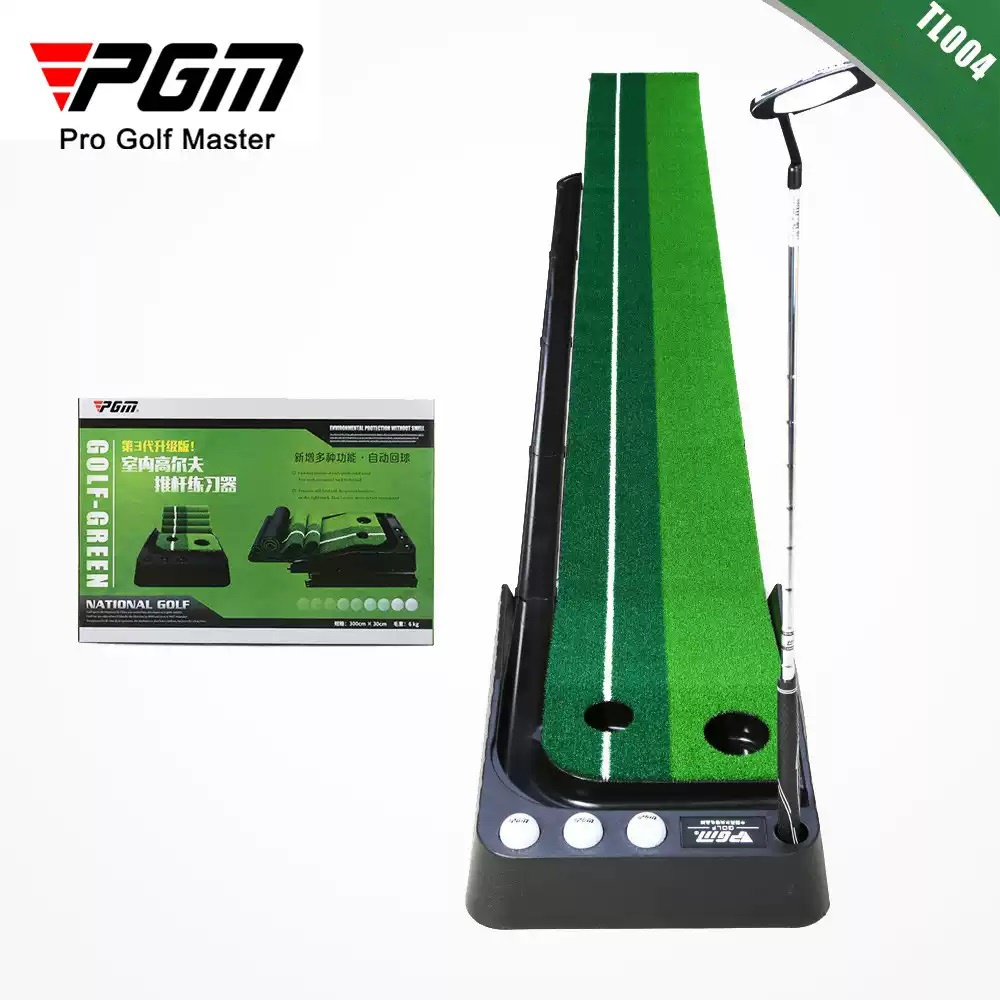 Thảm Tập Putting Golf - PGM Black PP Golf Putting Mat - TL004 (Best Seller)