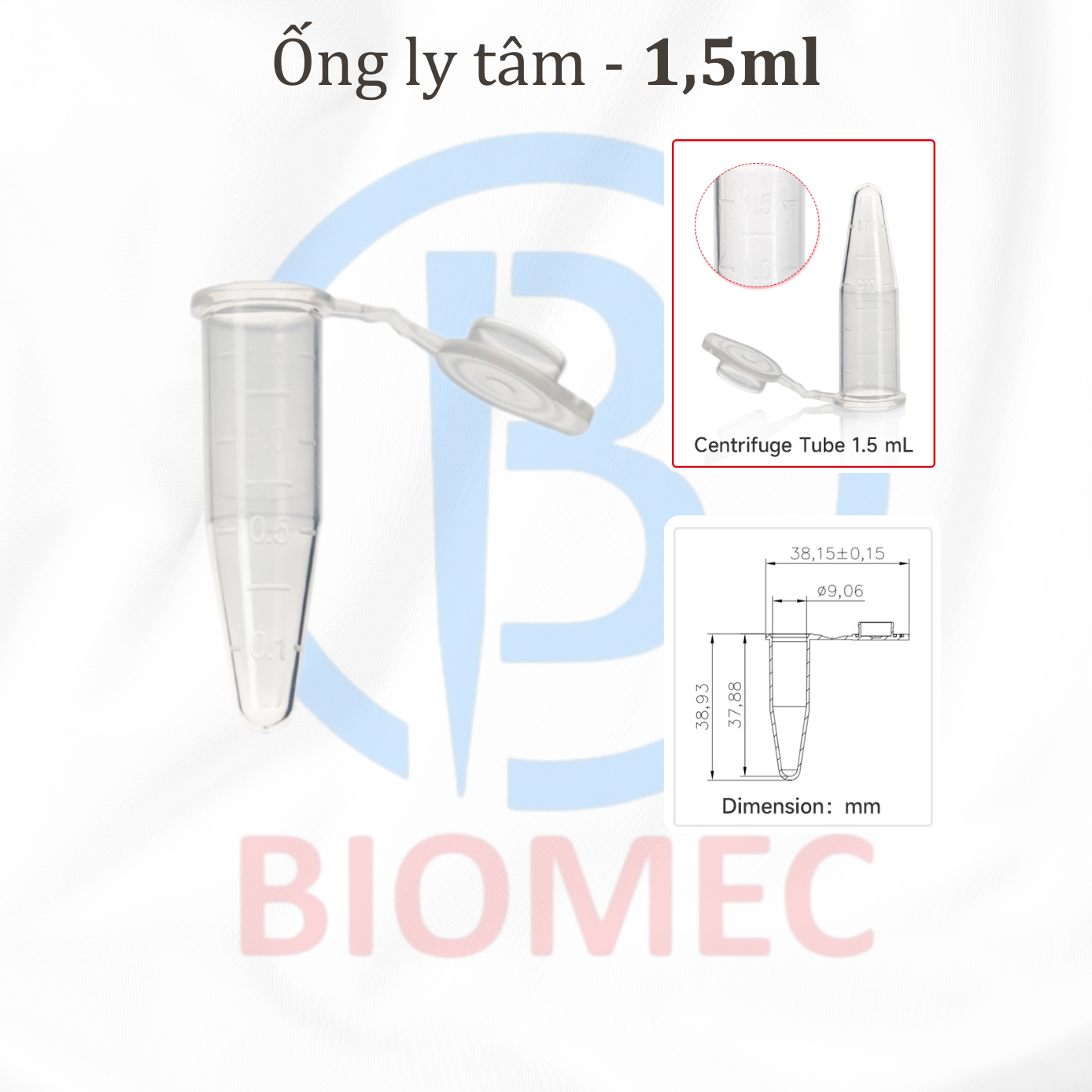 Ống ly tâm 1,5ml