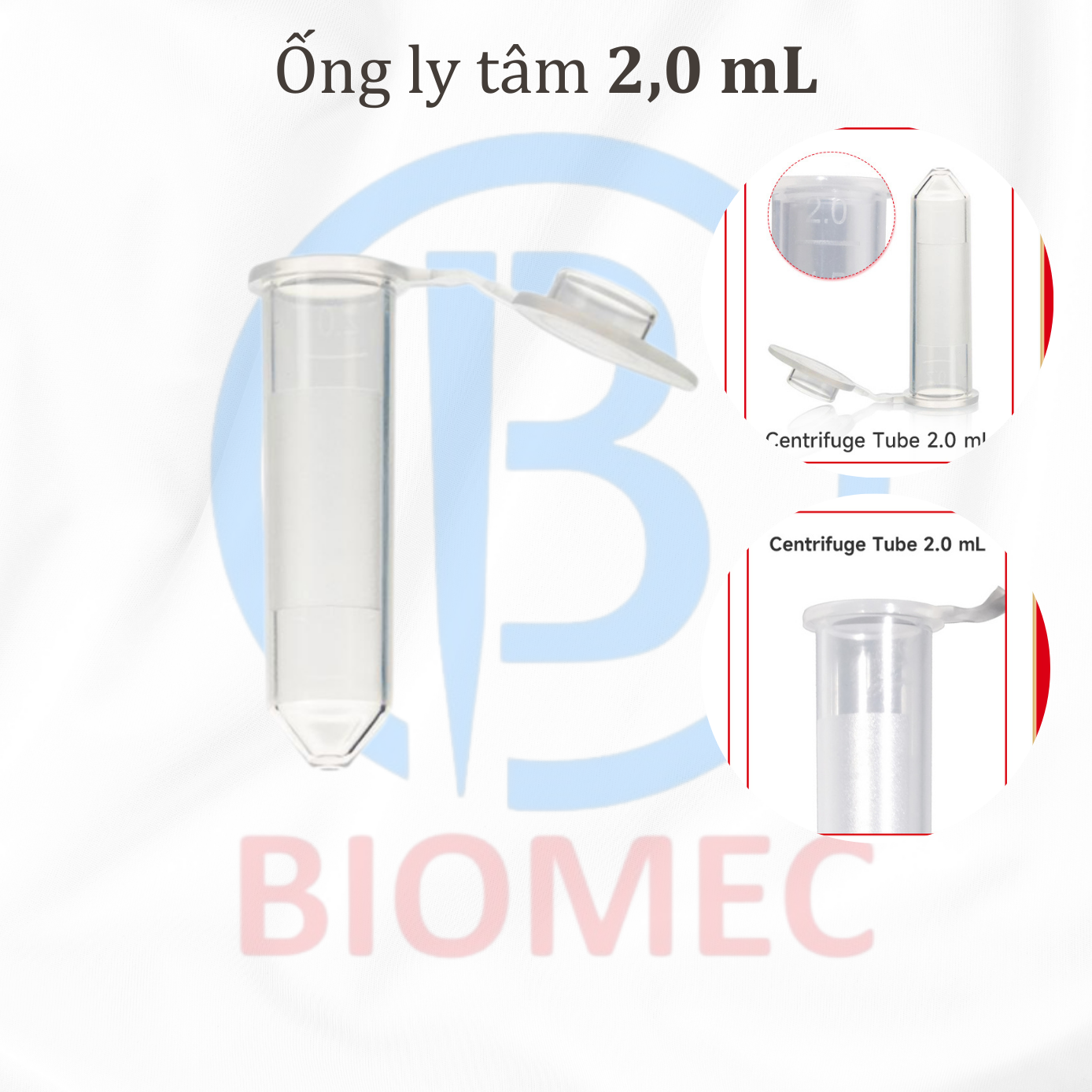Ống ly tâm 2,0 mL
