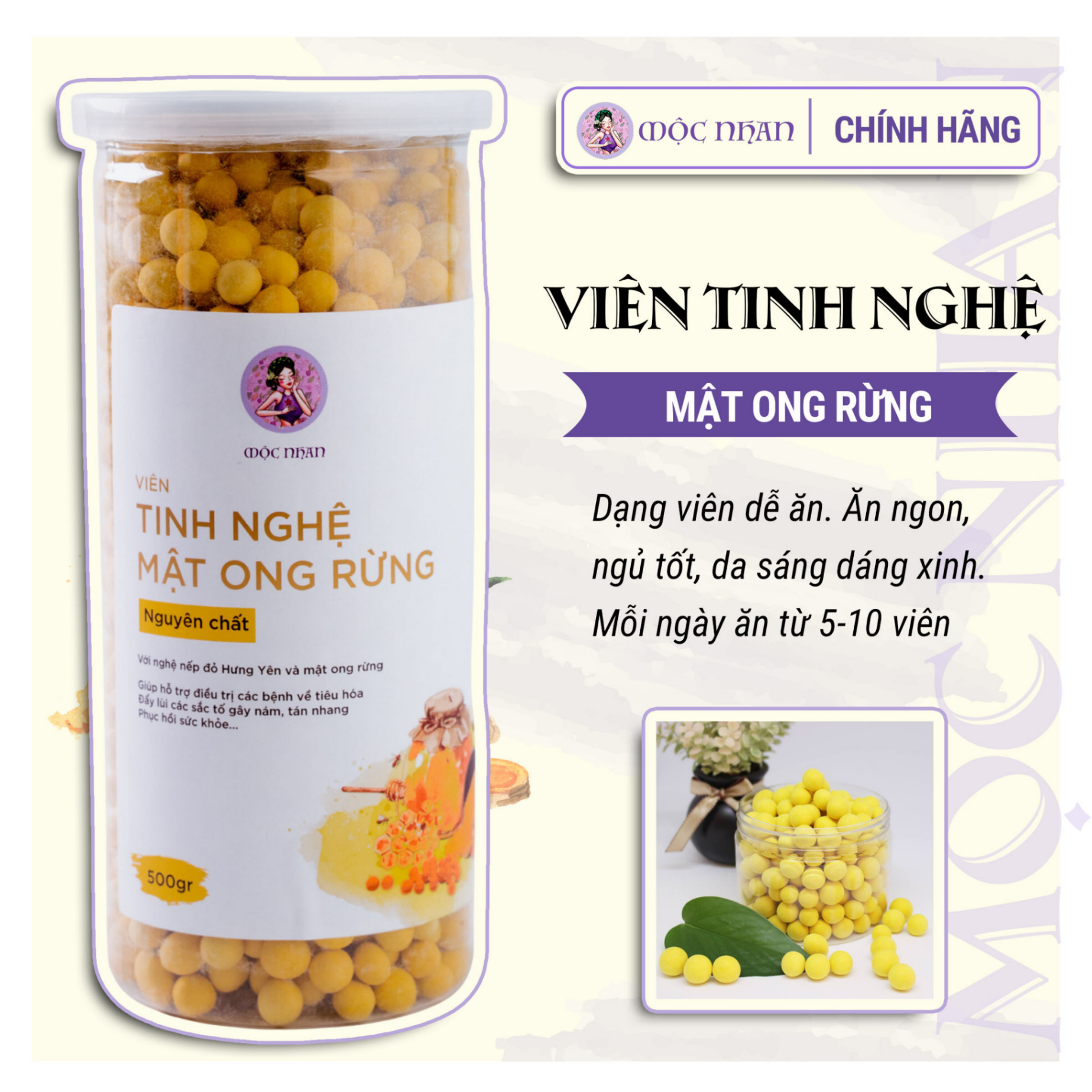 Viên tinh nghệ mật ong 400gr