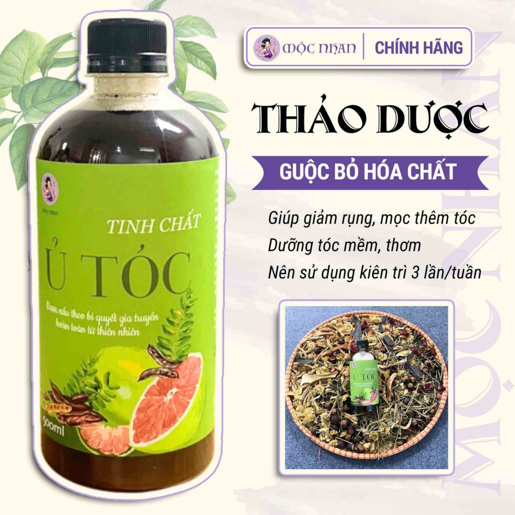 Tinh chất thảo mộc ủ tóc Mộc Nhan