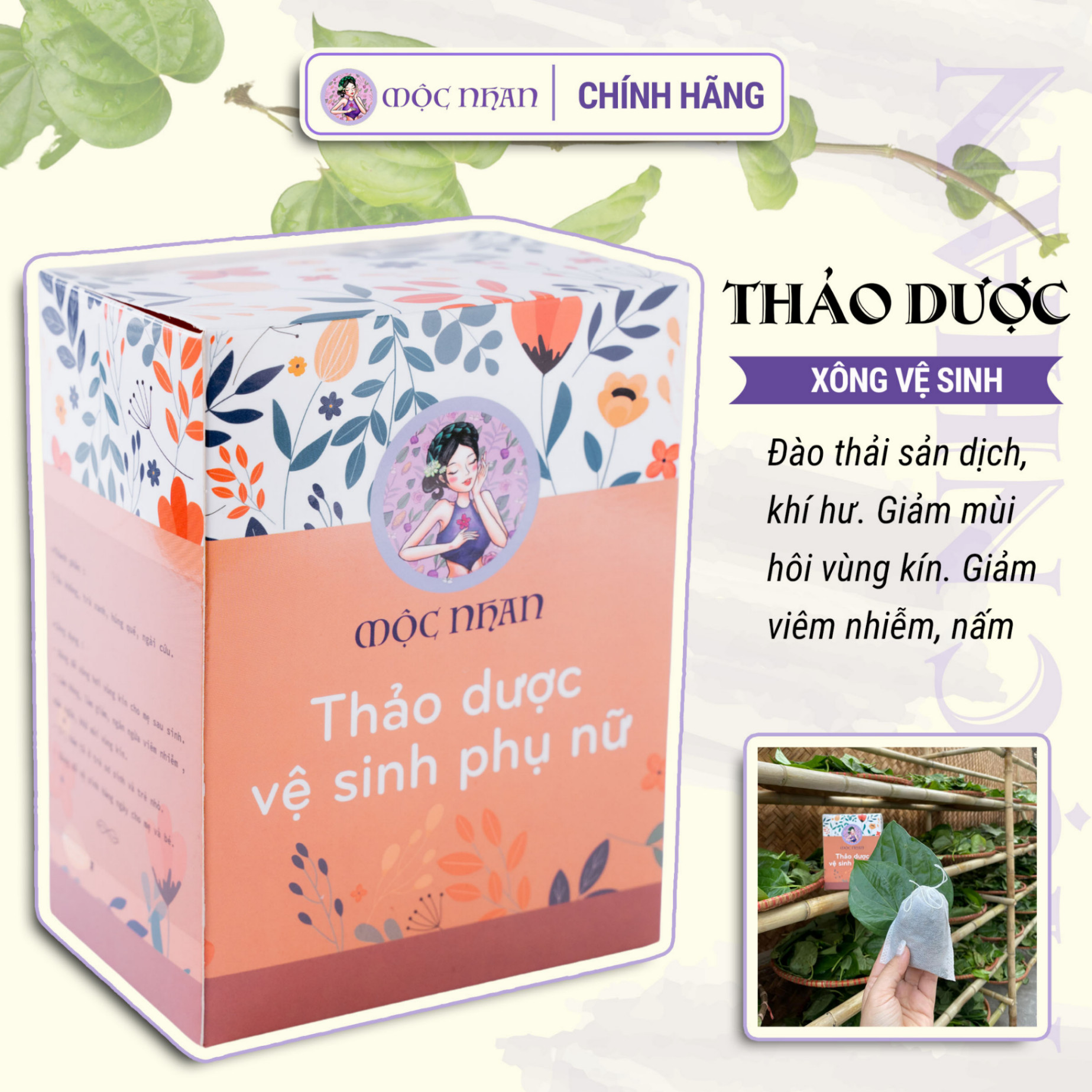 Thảo dược xông vệ sinh phụ nữ Mộc Nhan